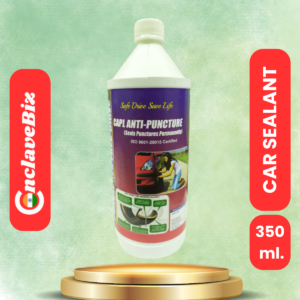 capl tyre sealant – 350 ml | instant puncture repair for medium car tubeless tyres